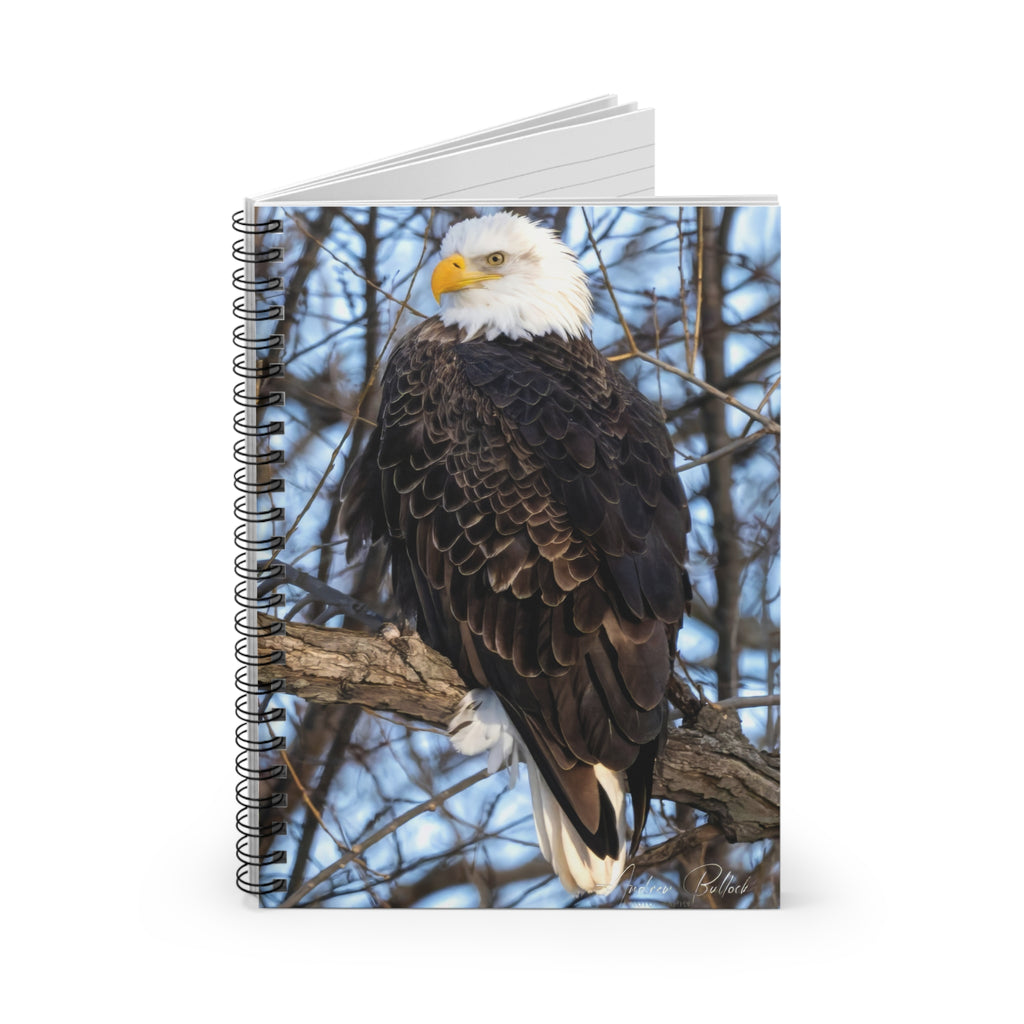 American Majesty Spiral Notebook — Wildlife Photo Ruled Journal for Bird Lovers
