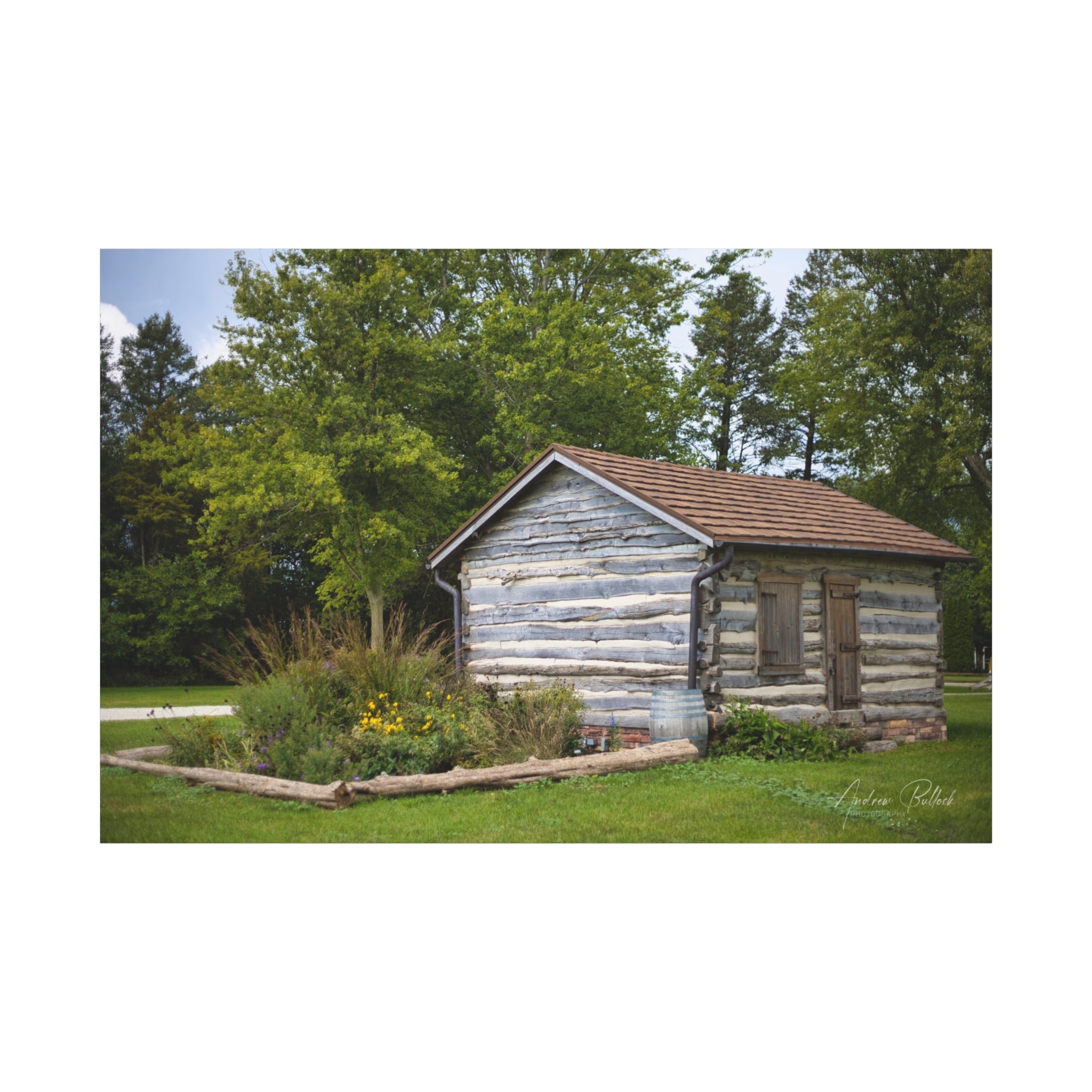 Abner Little Cabin - Matte Stretched Canvas Print