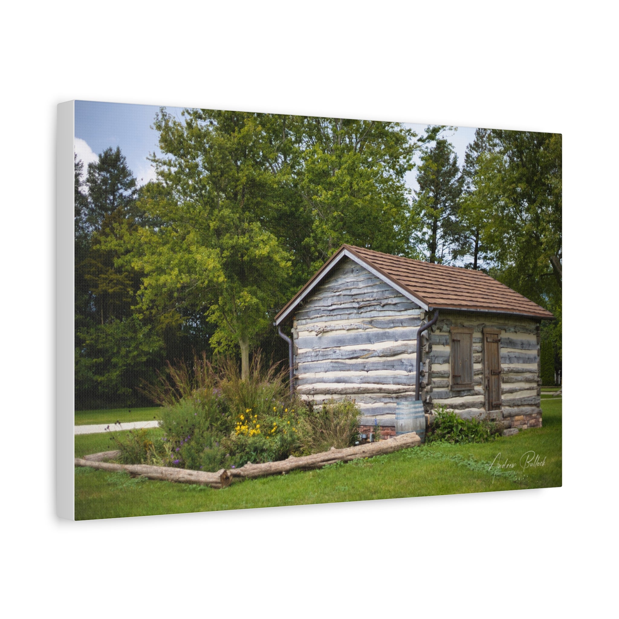 Abner Little Cabin - Matte Stretched Canvas Print