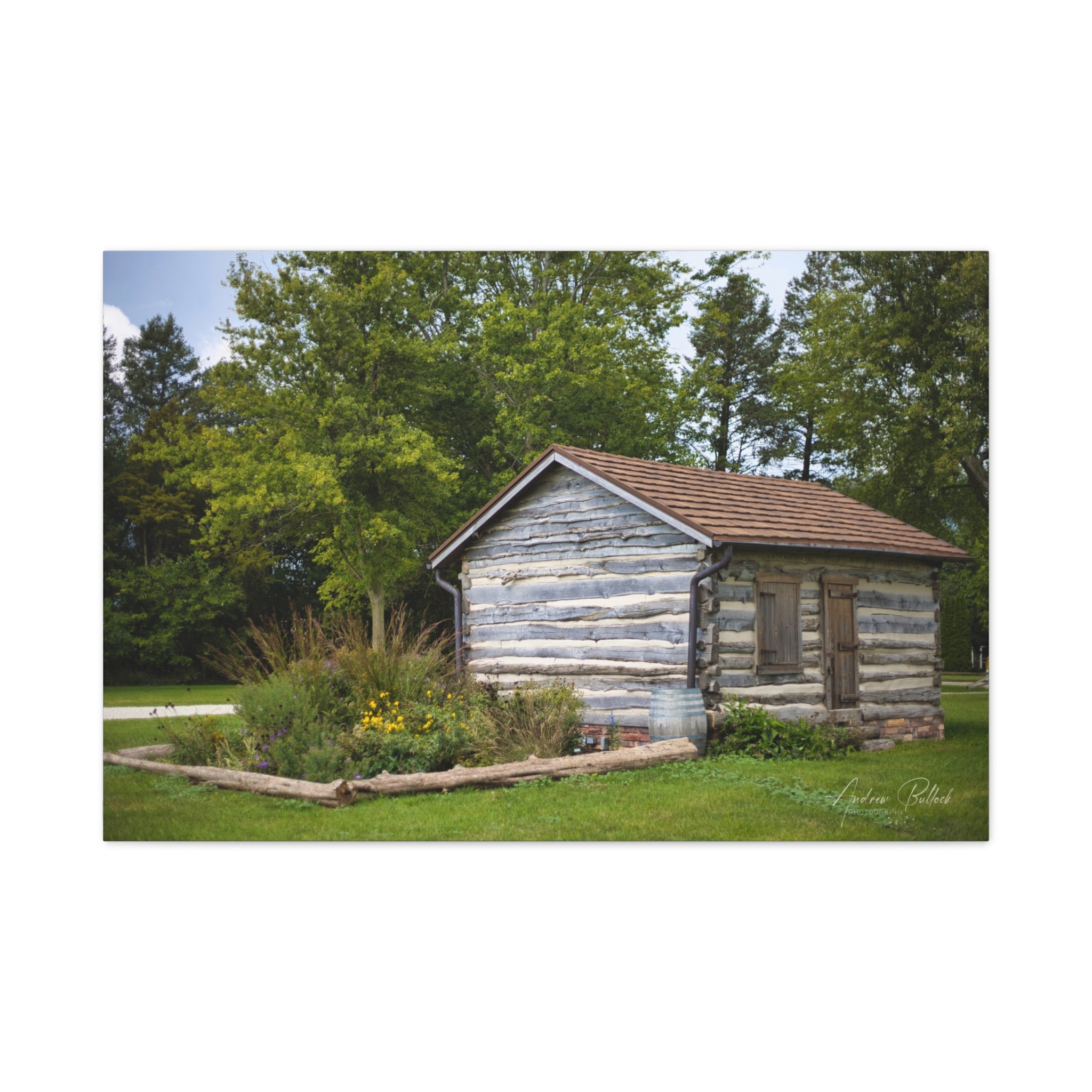 Abner Little Cabin - Matte Stretched Canvas Print