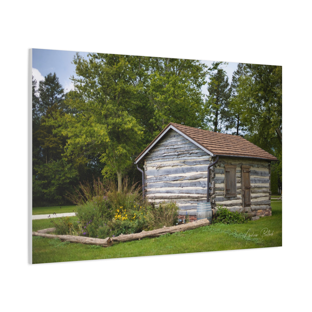 Abner Little Cabin - Matte Stretched Canvas Print
