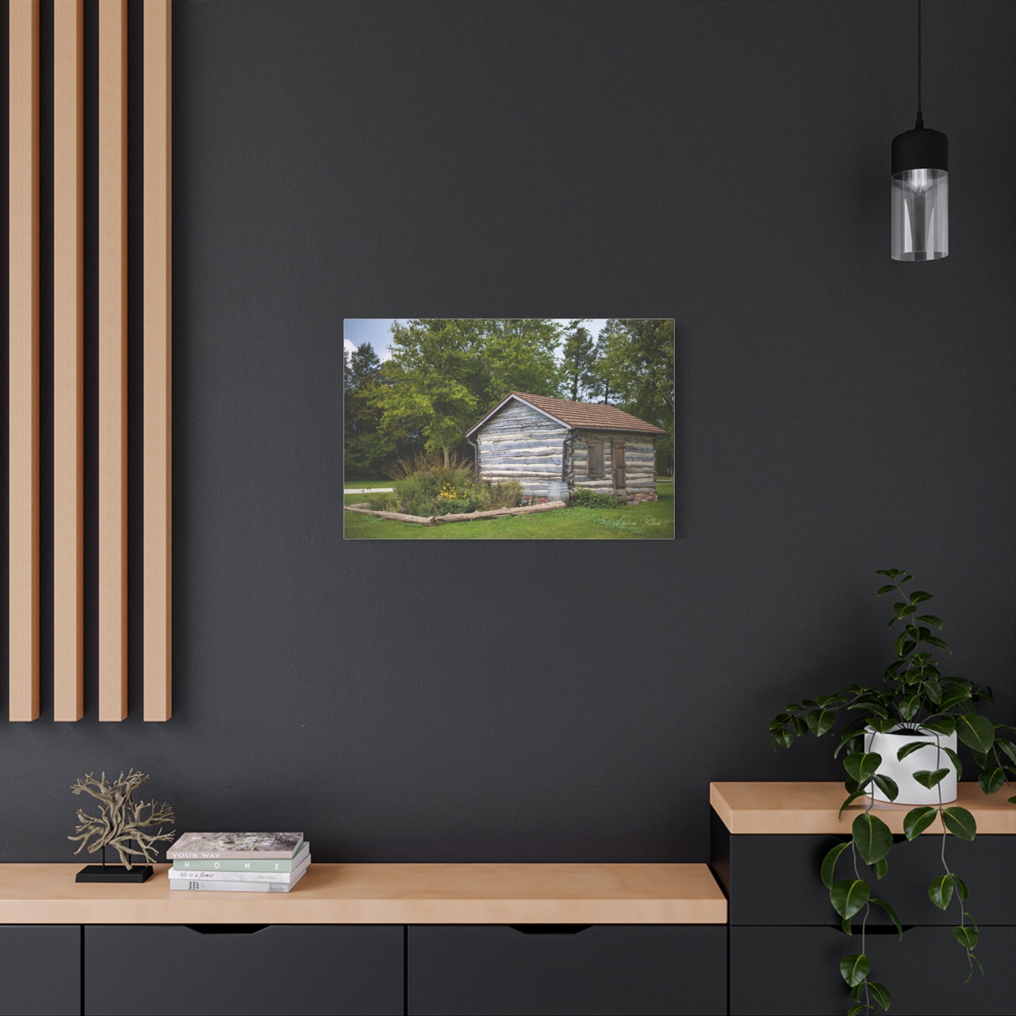 Abner Little Cabin - Matte Stretched Canvas Print