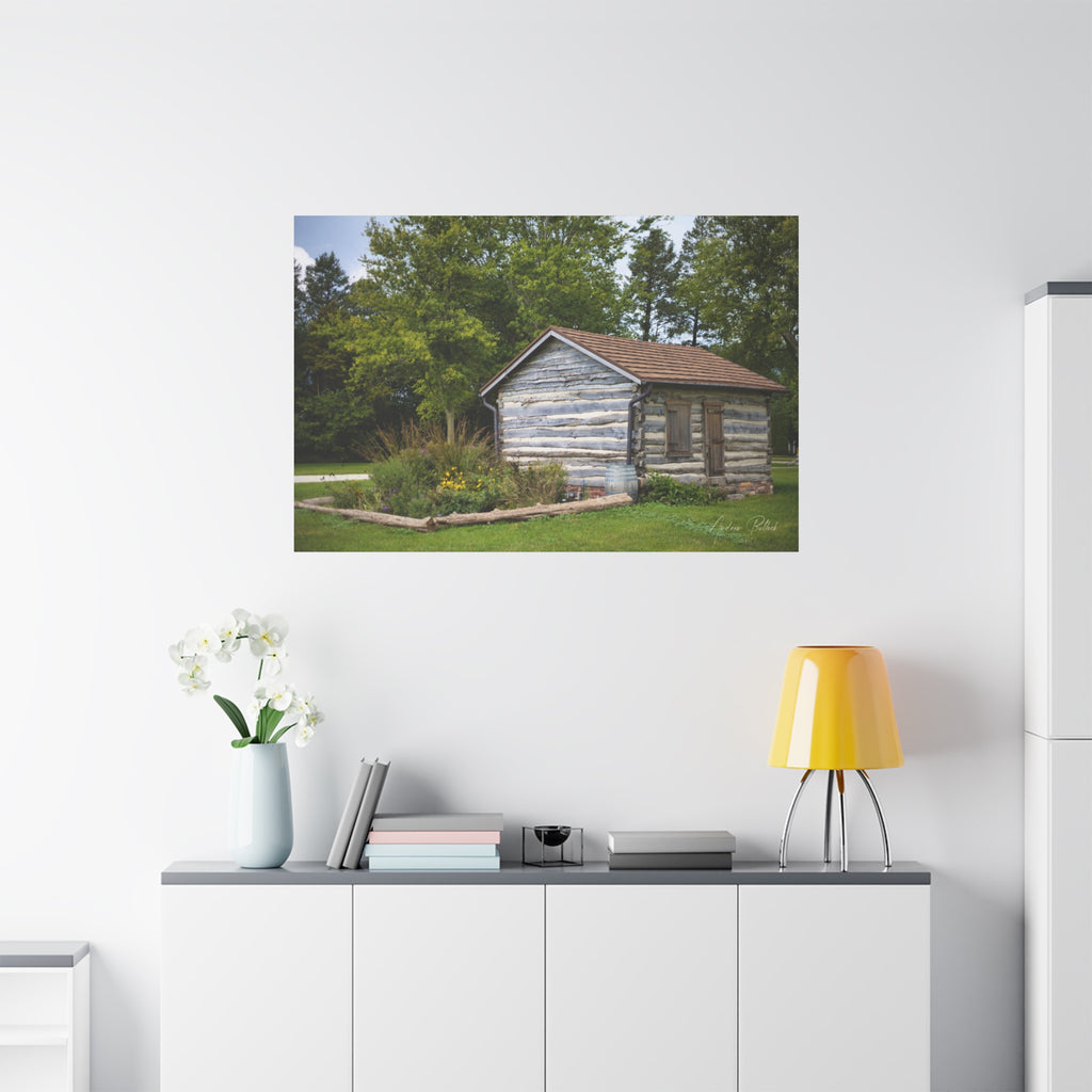 Abner Little Cabin - Matte Stretched Canvas Print