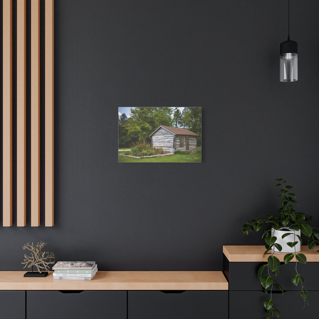 Abner Little Cabin - Matte Stretched Canvas Print