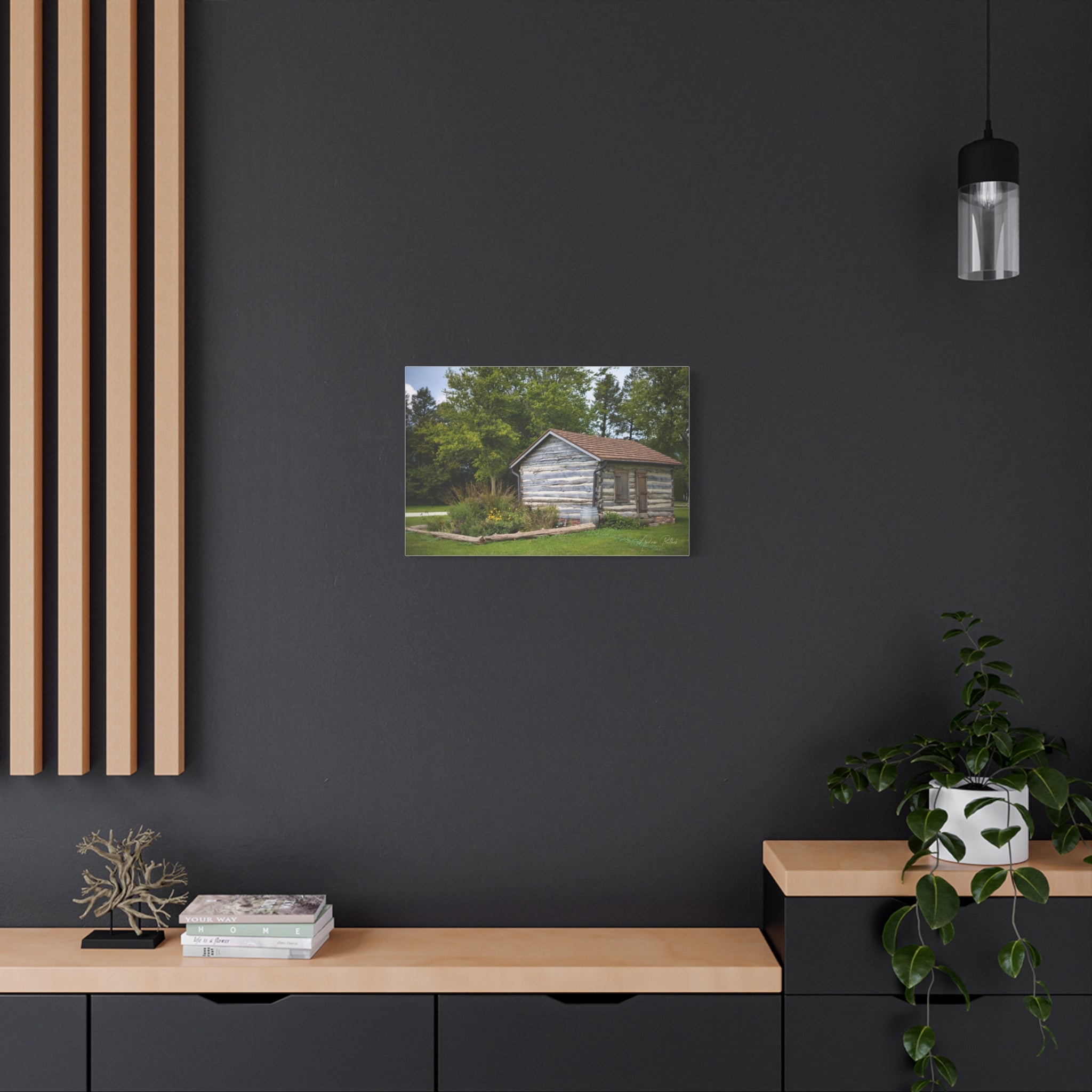 Abner Little Cabin - Matte Stretched Canvas Print