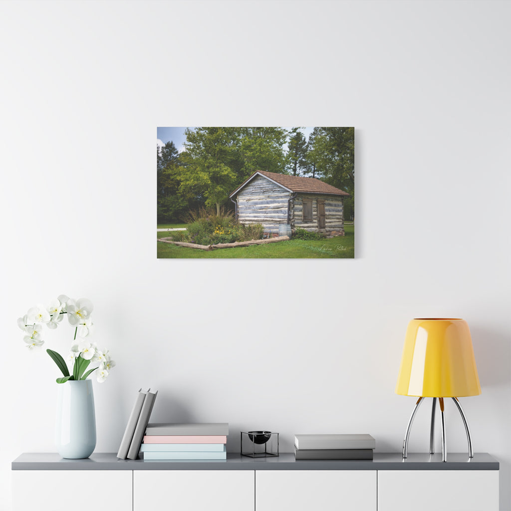 Abner Little Cabin - Matte Stretched Canvas Print
