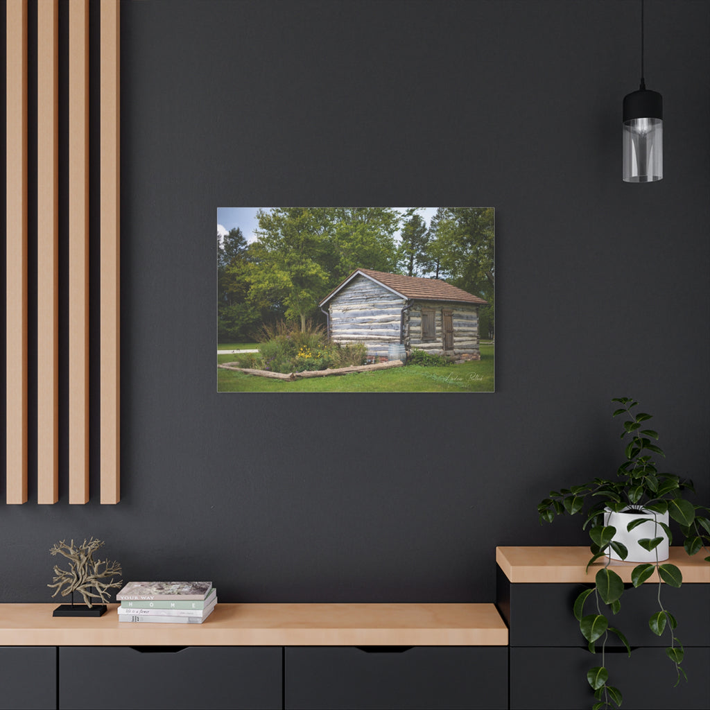 Abner Little Cabin - Matte Stretched Canvas Print