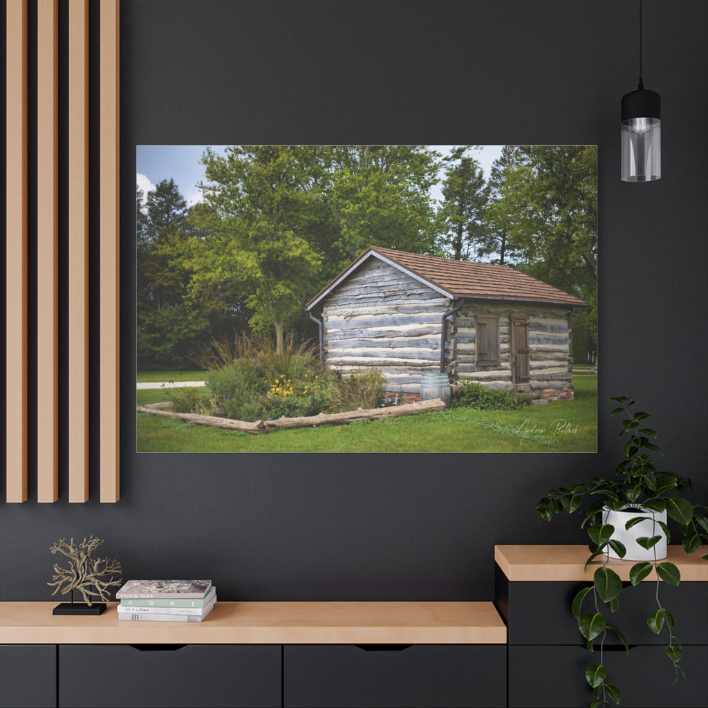 Abner Little Cabin - Matte Stretched Canvas Print