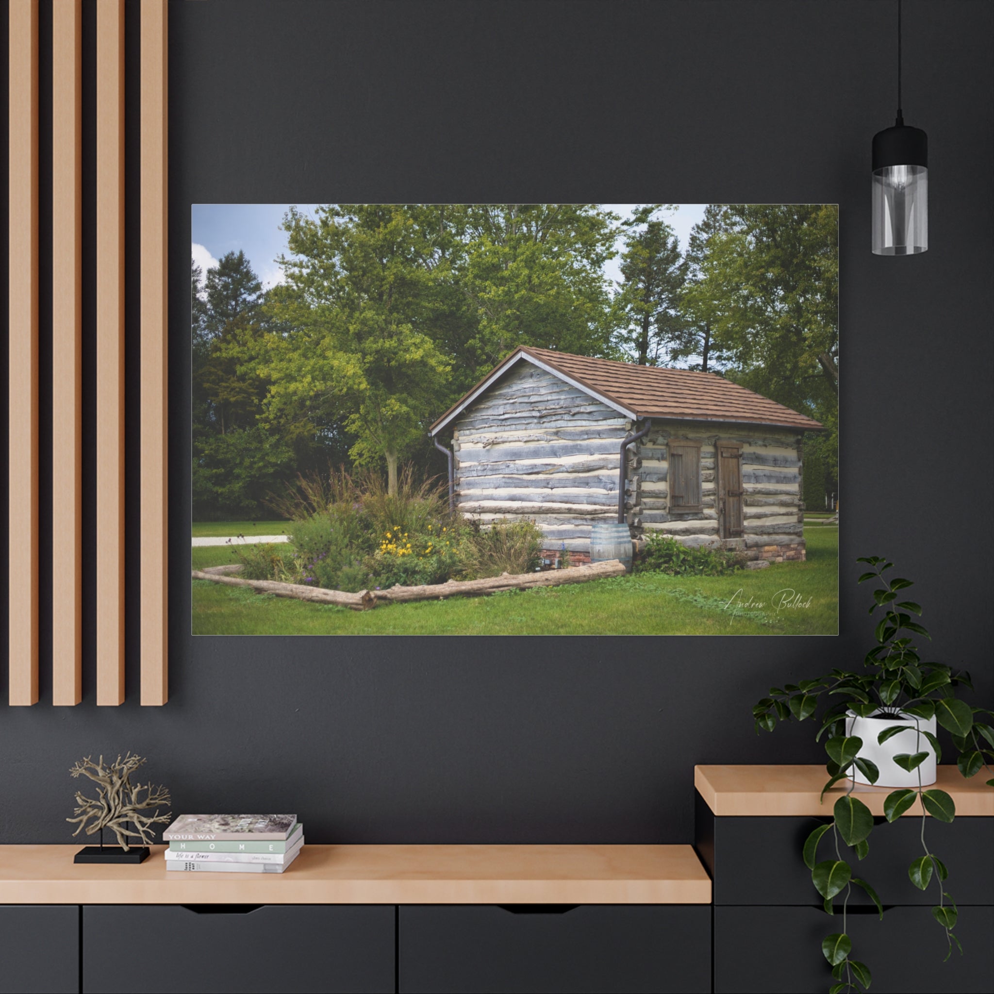 Abner Little Cabin - Matte Stretched Canvas Print