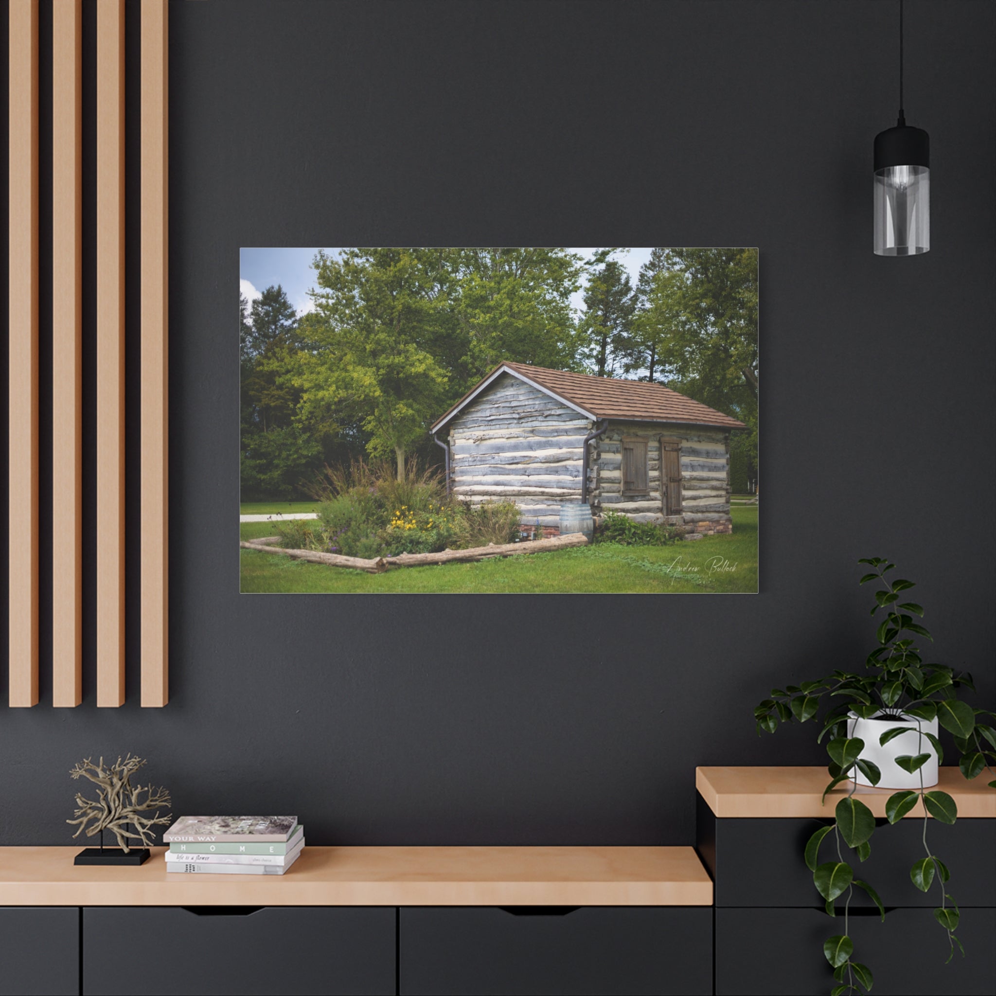 Abner Little Cabin - Matte Stretched Canvas Print